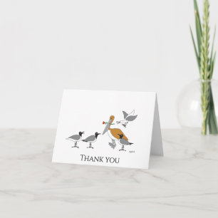 Pelican & Seagulls Thank You Card