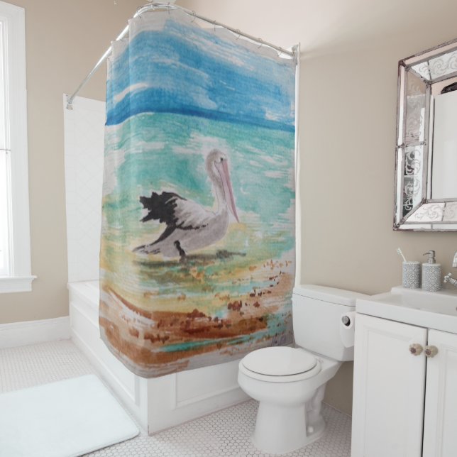 Pelican Shower Curtain (In Situ)