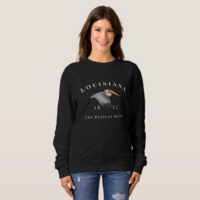 Pelican State 1812 Womens Sweatshirt (Front Full)