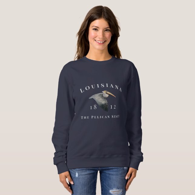 Pelican State 1812 Womens Sweatshirt (Front Full)