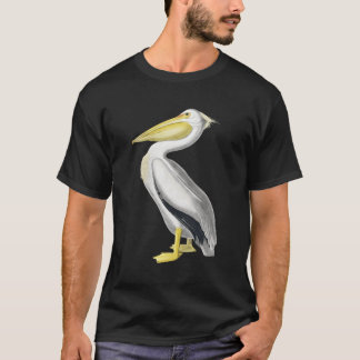 Pelican T-Shirt Vintage Bird Graphic Tee White Pel
