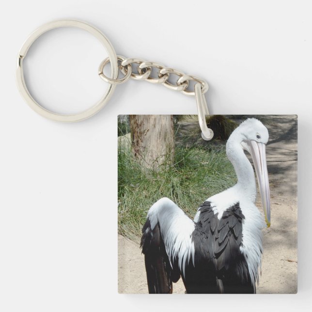Pelican Time To Preen, Keyring (Front)