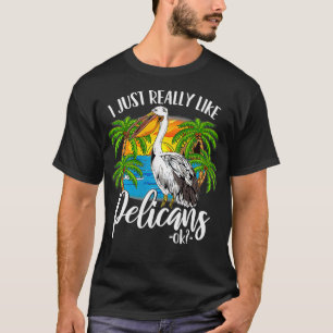 Pelican Tropical Birds  T-Shirt