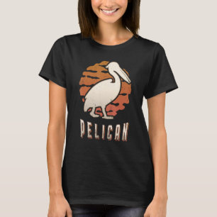 Pelican Vintage Retro Classic Animal Sunset T-Shirt