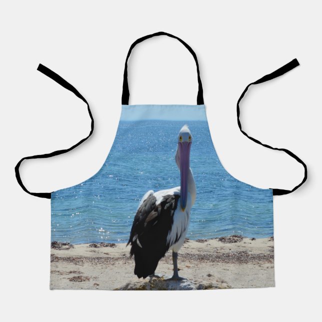 Pelican With The Look, Kids Full Print Apron (Front)