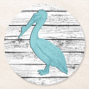 Pelican Your Colour Boardwalk Round Paper Coaster