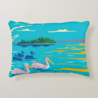 Pelicans in Astotin Lake