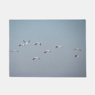 Pelicans in Flight Doormat