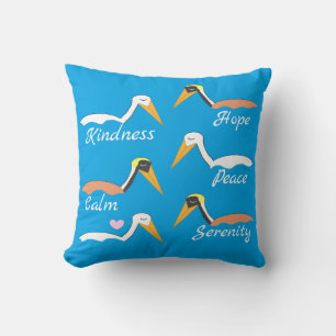 Pelicans in Meditation Cushion