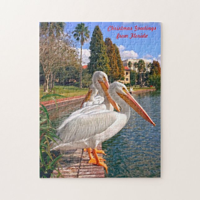 Pelicans of  Florida. Jigsaw Puzzle (Vertical)