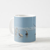 Pelicans on the Beach Coffee Mug (Front Left)