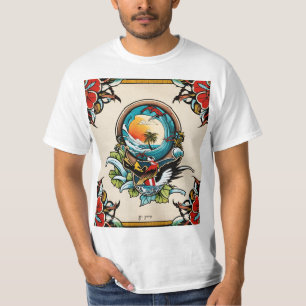Pelicans on the Pier T-Shirt   Coastal Marina Natu