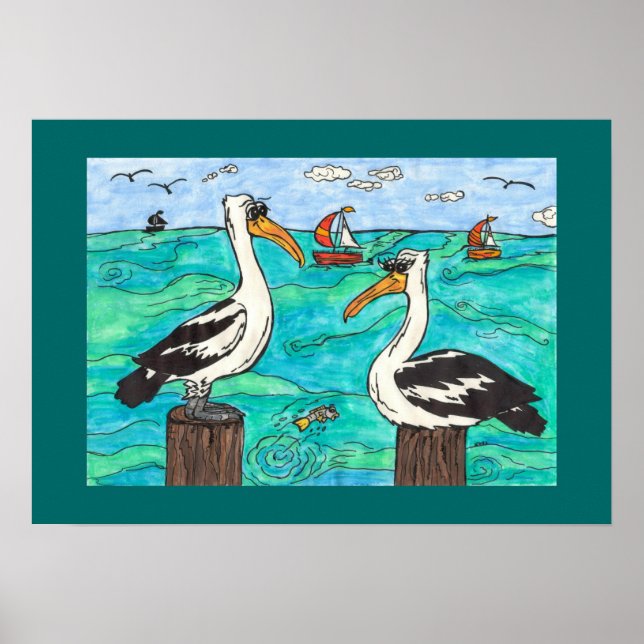 Pelicans Print (Front)