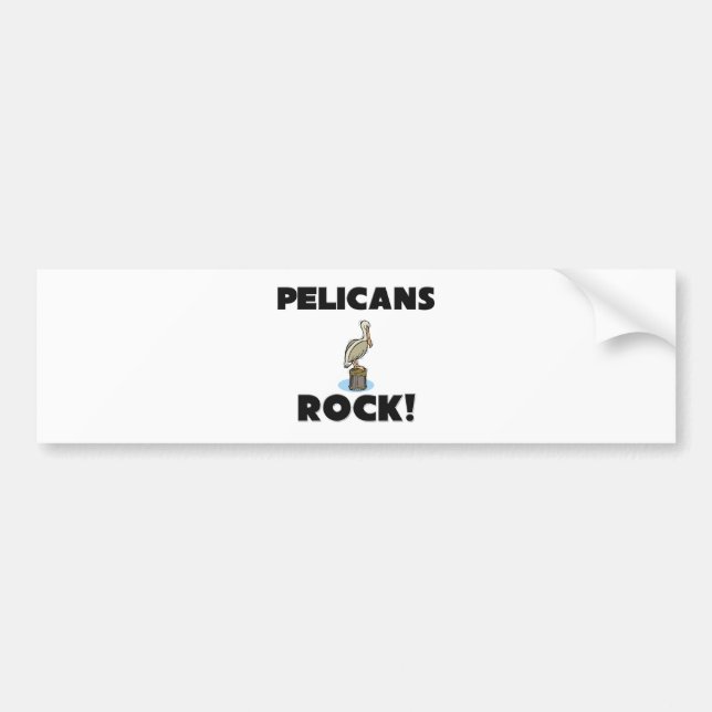 Pelicans Rock Bumper Sticker (Front)