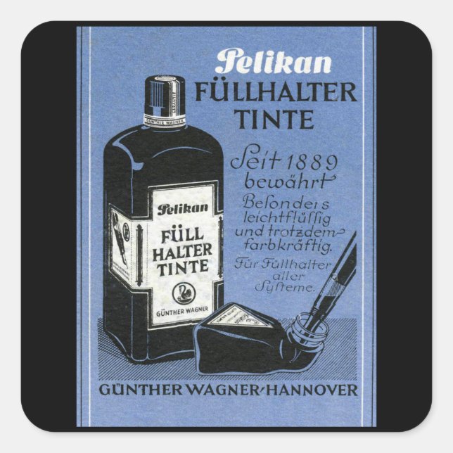 Pelikan - Fullhalter Tinte Square Sticker (Front)