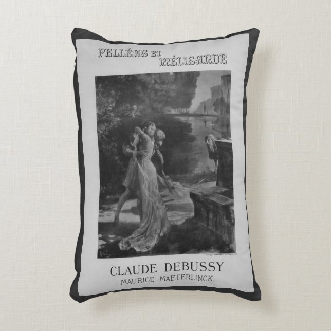 Pelleas and Melisande Opera, 1902 Decorative Cushion (Front(Vertical))