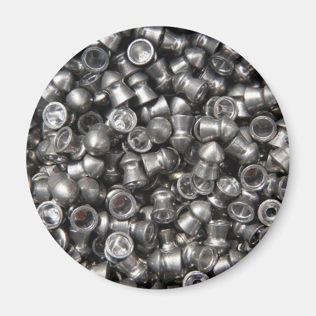 Pellet Gun Ammo - Lead Sharp Tips for Shooting Magnet (Front)