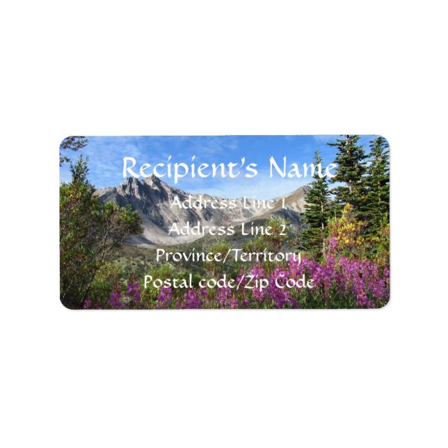 Pelly Mountain Vista Label (Front)