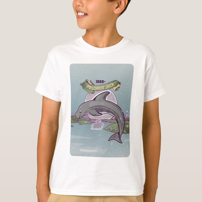 Pelorus Jack Risso's Dolphin T-Shirt (Front)