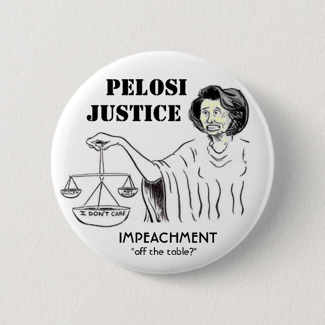 Pelosi Justice Button (Front)
