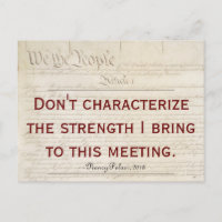 Pelosi Quote Don't Characterise My Strength