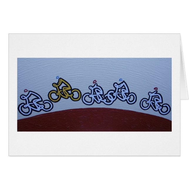 Peloton cycle race card (Front Horizontal)