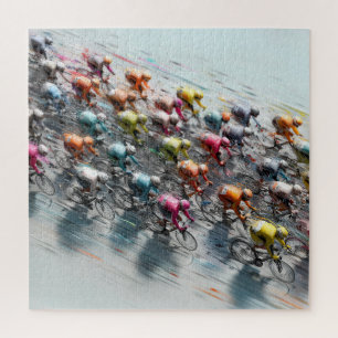 Peloton Puzzle – Road Cyclists in a Large Pack