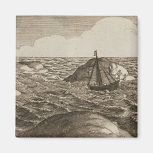 Pelsaert Sets Sail Way Between Islands, Magnet