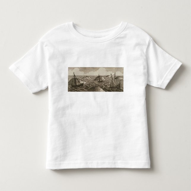 Pelsaert Sets Sail   Way Between Islands, Toddler T-Shirt (Front)
