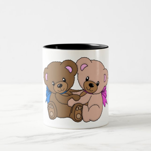 Peluche bears Two-Tone coffee mug (Center)
