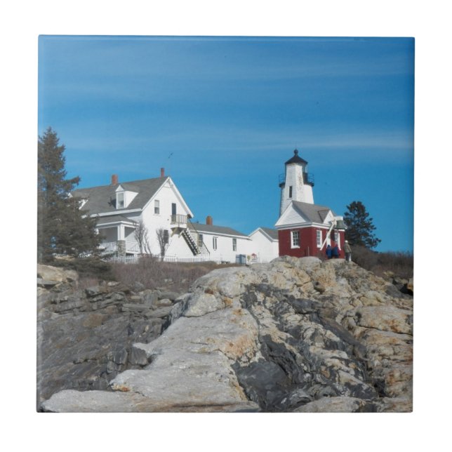 Pemaquid Lighthouse 24 Ceramic Tile (Front)