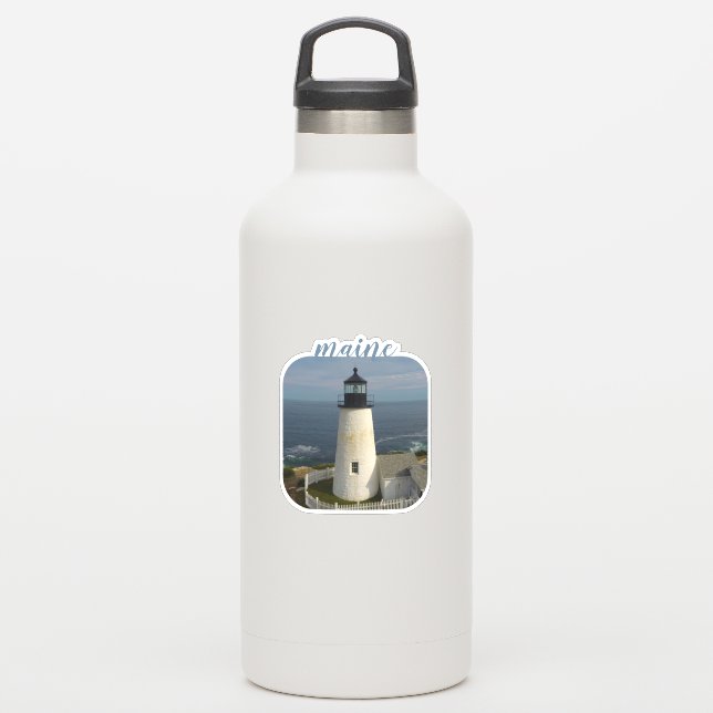 Pemaquid Lighthouse Maine Water Bottle Decal  (Waterbottle)
