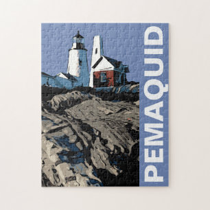 PEMAQUID POINT LIGHT JIGSAW PUZZLE