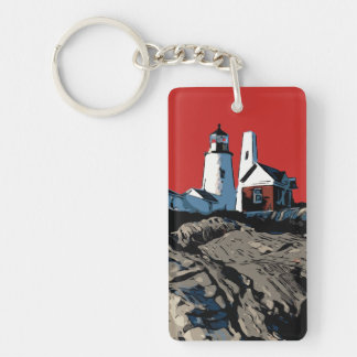 PEMAQUID POINT LIGHT KEY RING