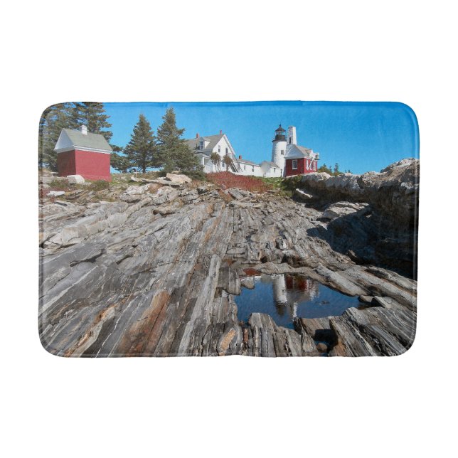 Pemaquid Point Lighthouse, Maine Bath Mat (Front)