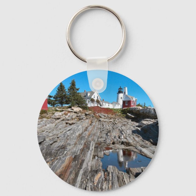 Pemaquid Point Lighthouse, Maine Key Ring (Front)