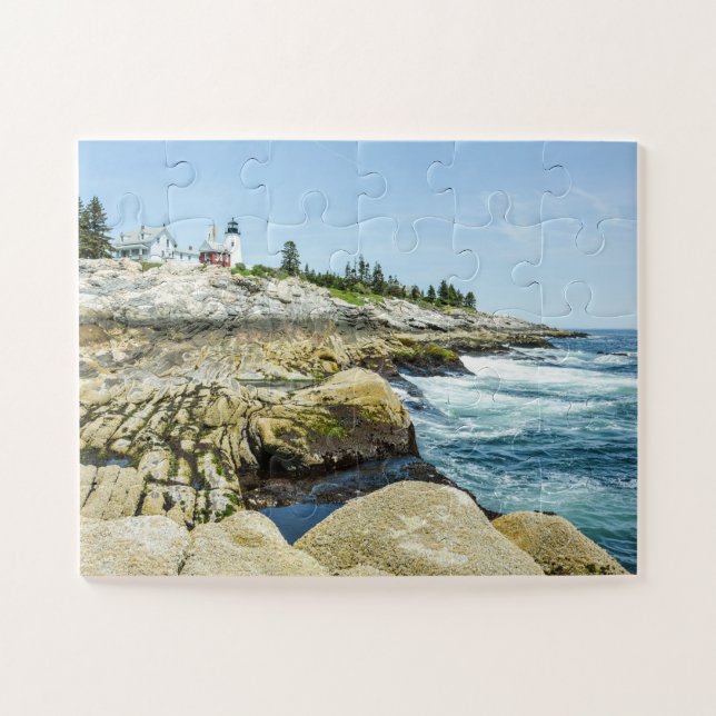 Pemaquid Point Lighthouse Maine Oversized Jigsaw Puzzle (Horizontal)