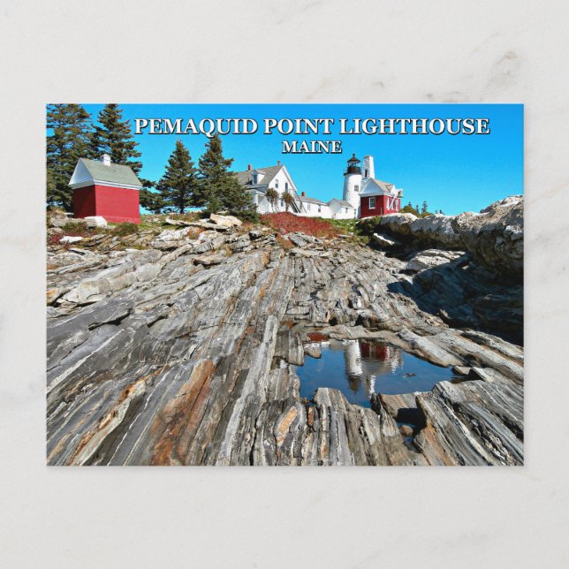 Pemaquid Point Lighthouse, Maine Postcard (Front)