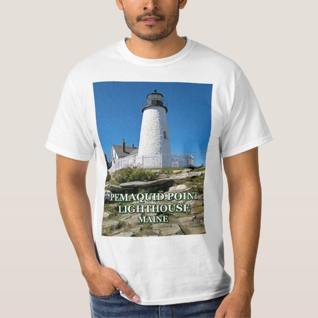 Pemaquid Point Lighthouse, Maine T-Shirt (Front)