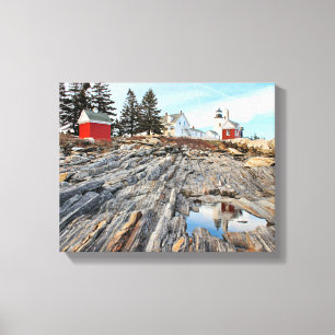 Pemaquid Point Lighthouse Maine Wrapped Canvas