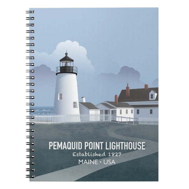 Pemaquid Point Lighthouse Notebook (Front)