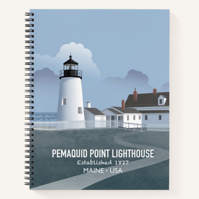 Pemaquid Point Lighthouse Notebook (Front)