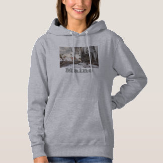 Pemaquid Point Lighthouse on The Coast Of Maine Hoodie