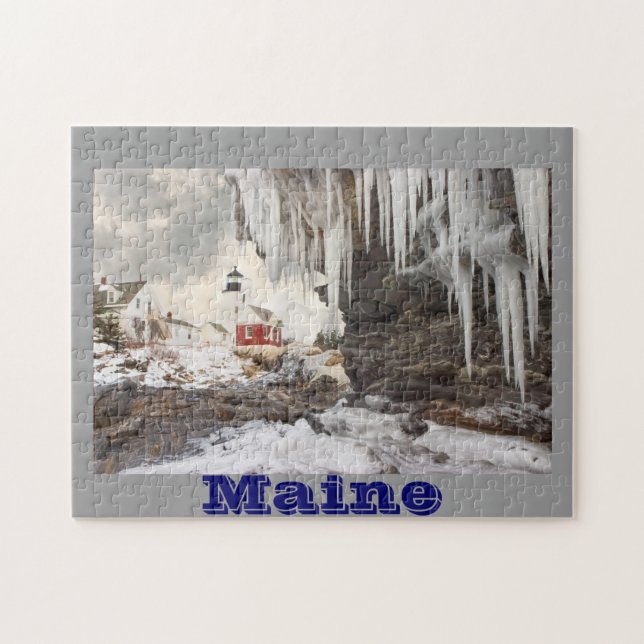 Pemaquid Point Lighthouse on The Coast Of Maine Jigsaw Puzzle (Horizontal)