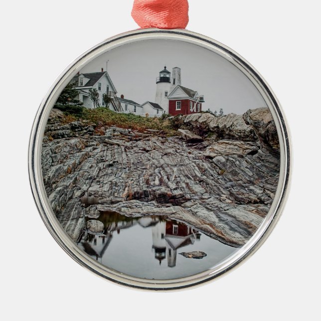 Pemaquid Point Lighthouse Ornament (Front)