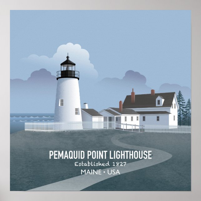 Pemaquid Point Lighthouse Poster (Front)