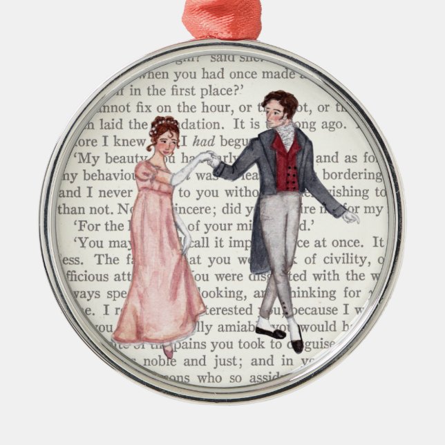 Pemberley Ball Metal Ornament (Front)