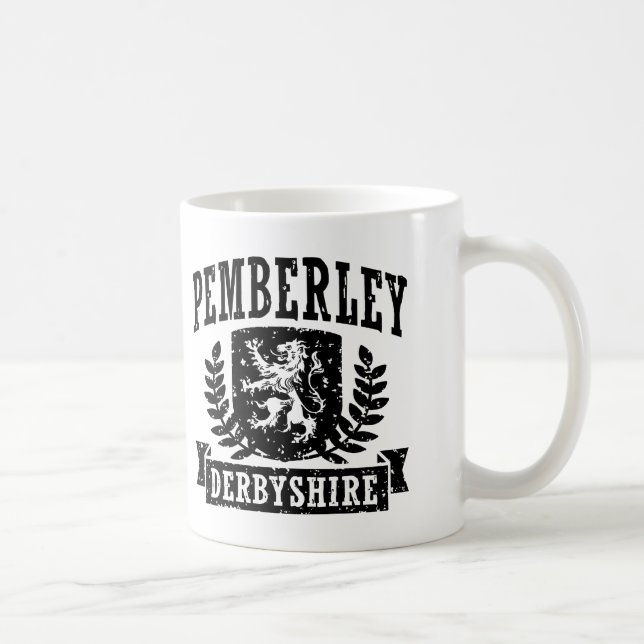 Pemberley Derbyshire Coffee Mug (Right)
