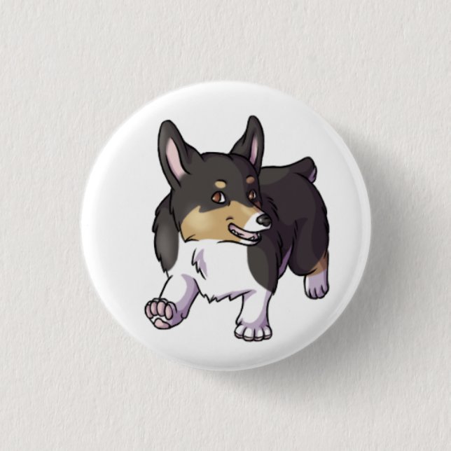 Pembroke Corgi 3 Cm Round Badge (Front)