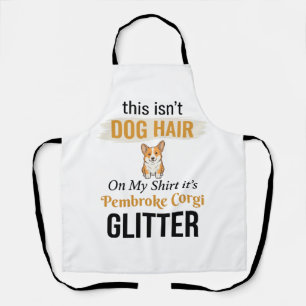 Pembroke Corgi Glitter Funny Dog Lover Design_1 Apron